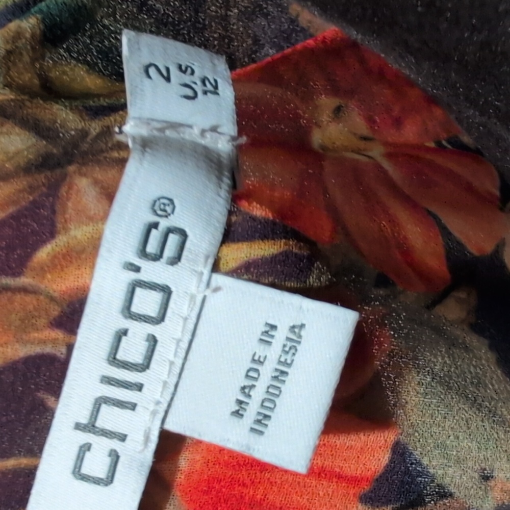 NWT Chicos Trapunto Floral Blouse - Picture 10 of 13